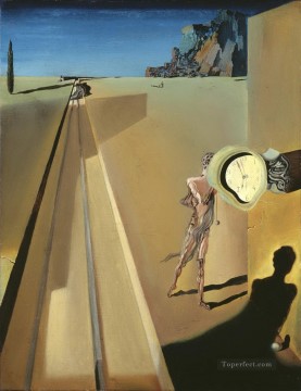  surrealismo Pintura - Osificación prematura de una estación de ferrocarril Surrealismo